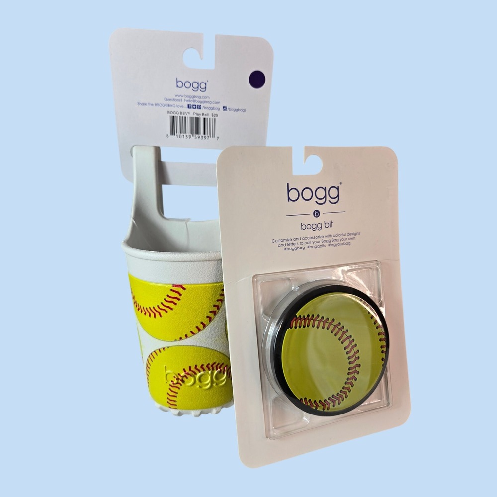 Bogg Bag Accessory Combo Set Bogg Bevy Cup Holder & Bogg Bit Girls Softball